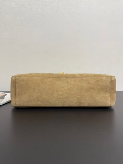 Chanel Suede Souplissimo Maxi Flap large