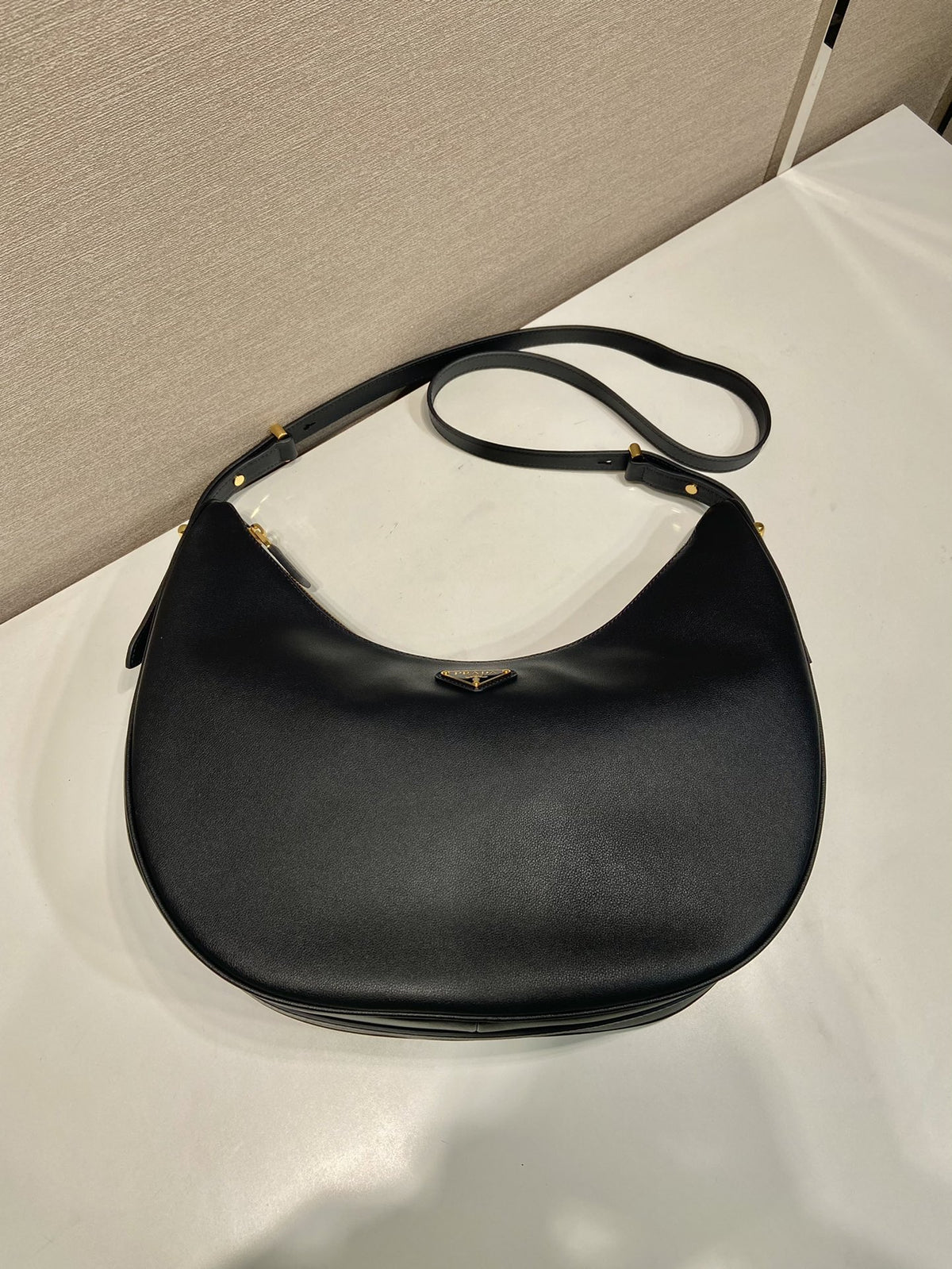 Prada Arche Small Leather Shoulder Bag