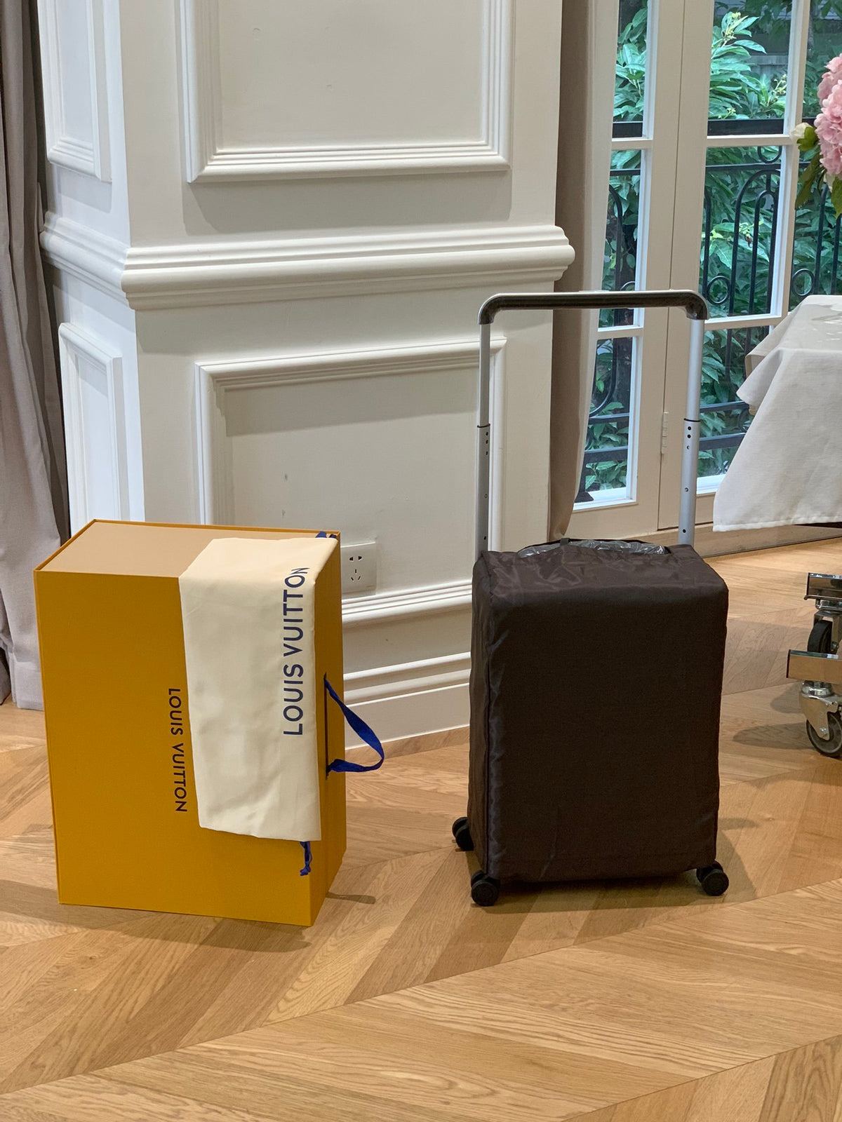 Louis Vuitton Horizon 55 suitcase in Damier Graphite canvas