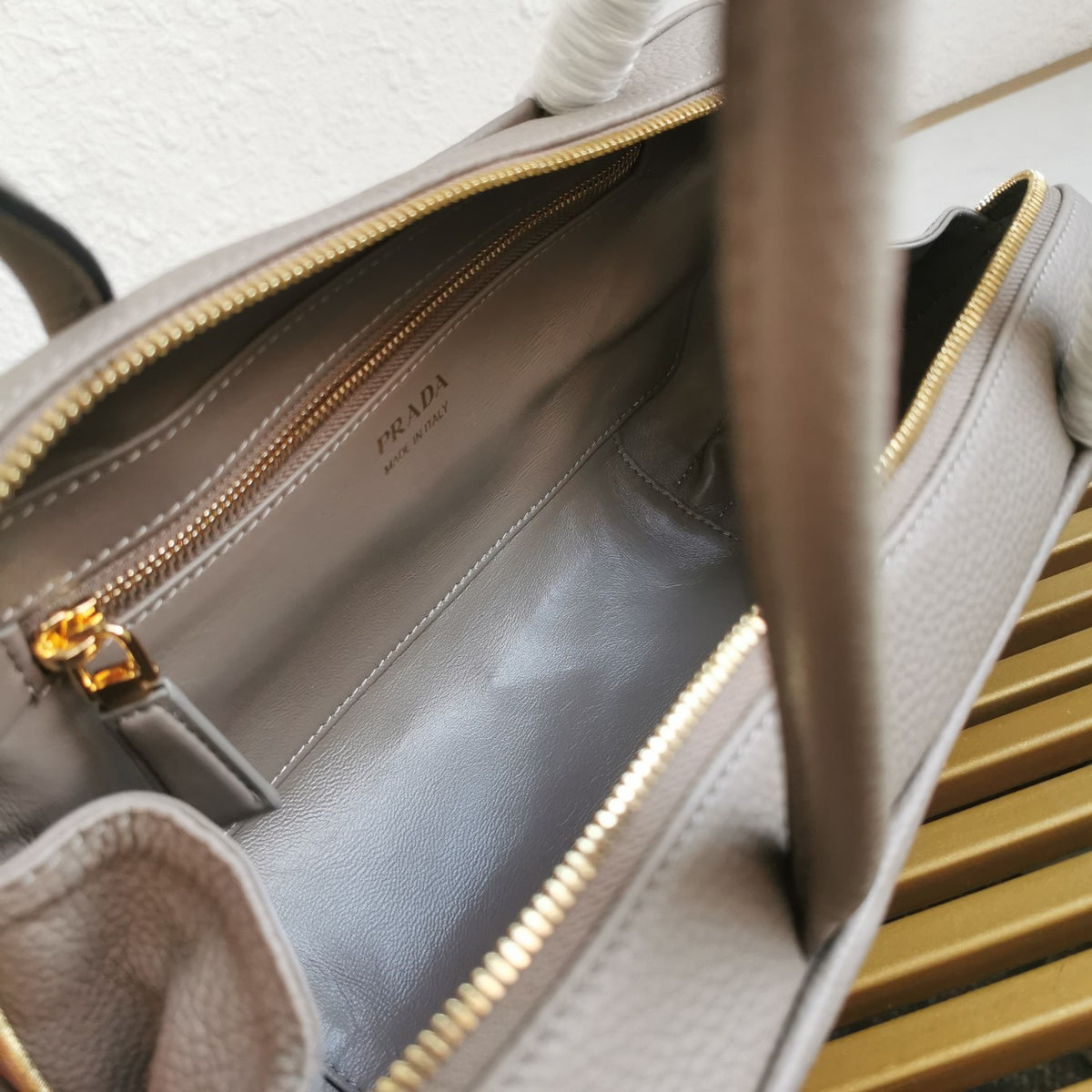 Prada Medium Leather Top-Handle Bag