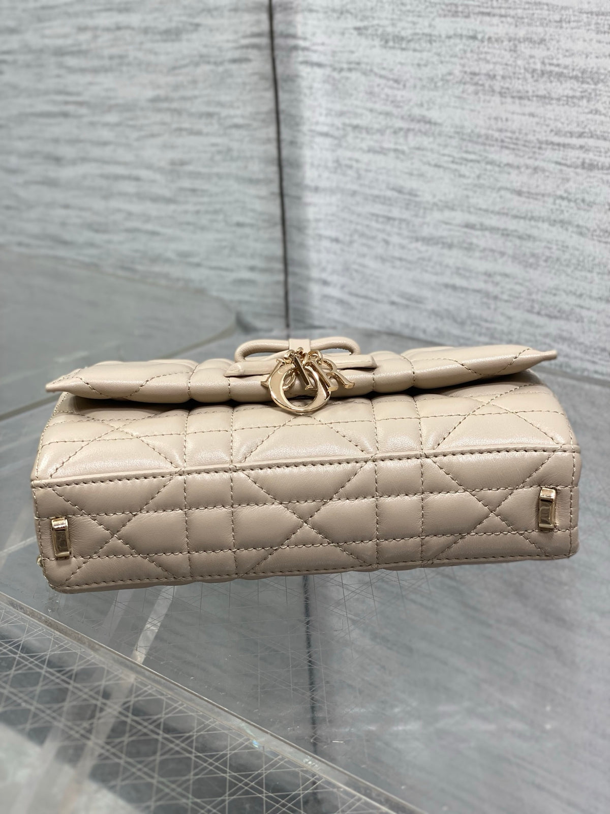 Dior My Dior Mini Bag in Beige Cannage Lambskin
