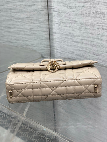 Dior My Dior Mini Bag in Beige Cannage Lambskin