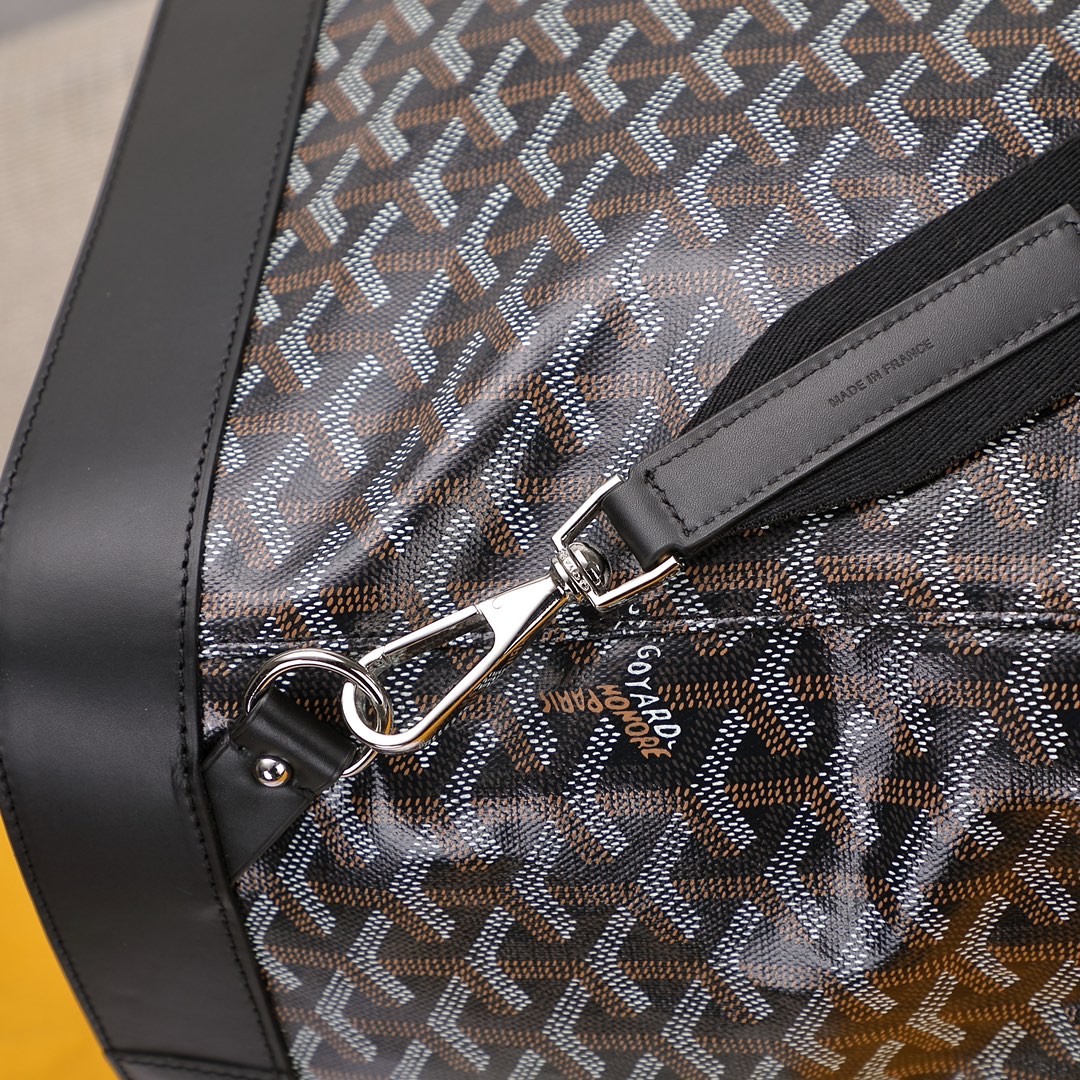 Goyard Steamer GM Black Leather Travel