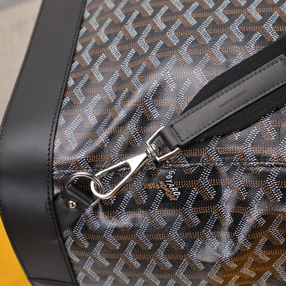 Goyard Steamer GM Black Leather Travel