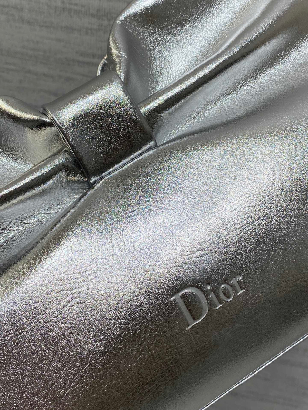 Dior Bow Bag in Sliver
