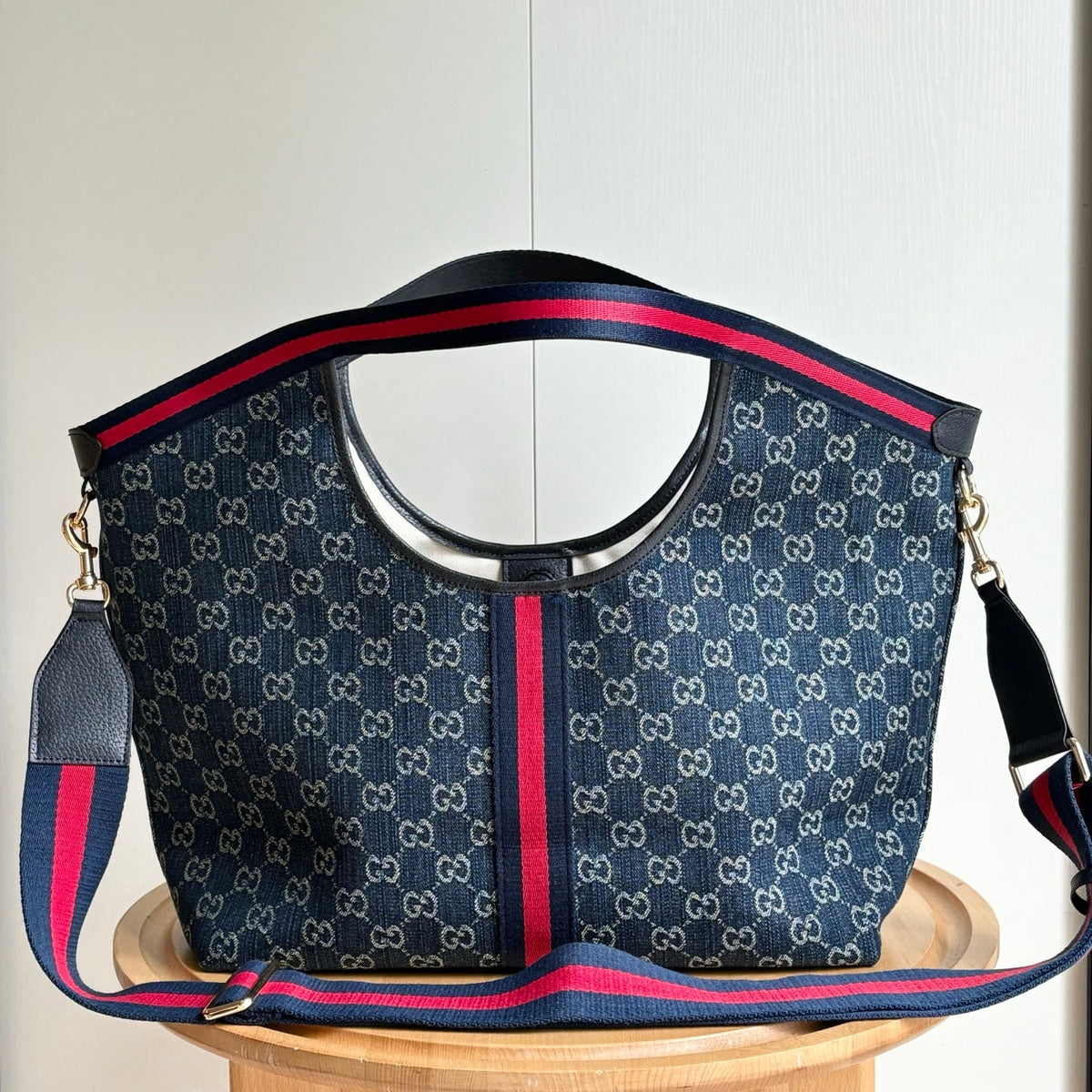 Gucci Giglio Tote Blue Top quality 1:1 Replica
