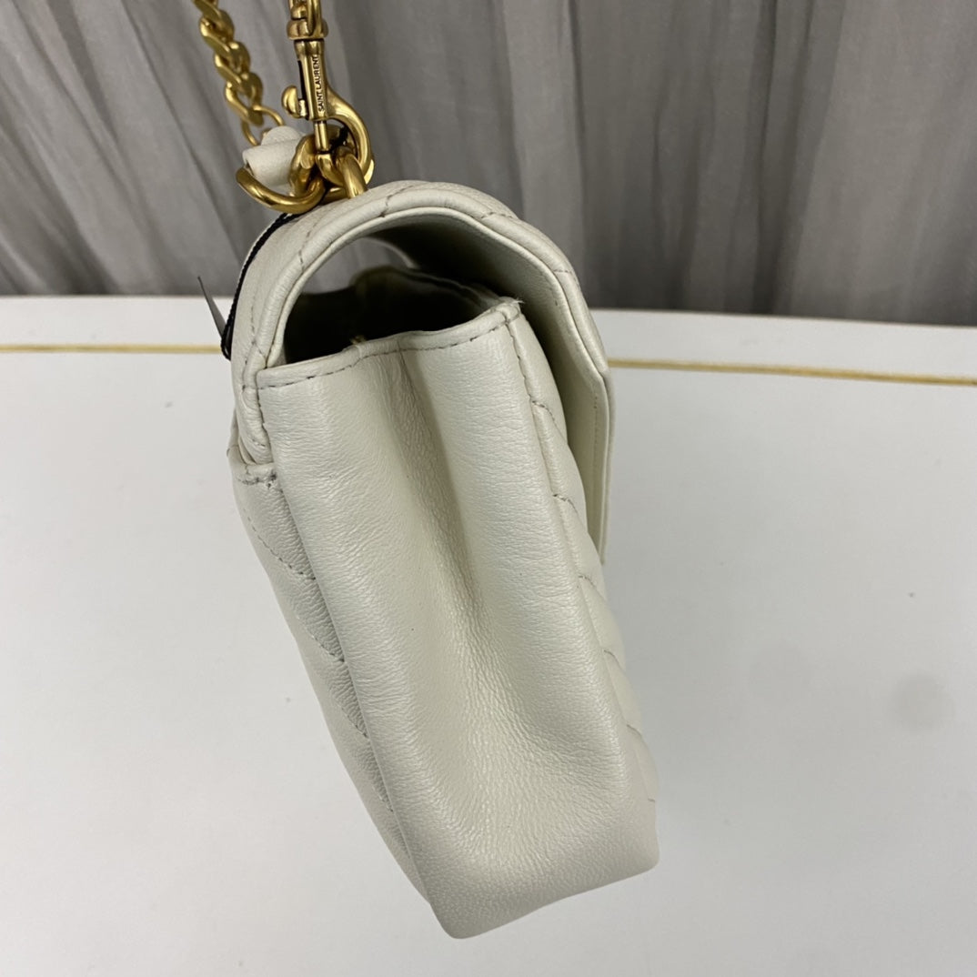 Saint Laurent Medium College Leather Cross Body Bag