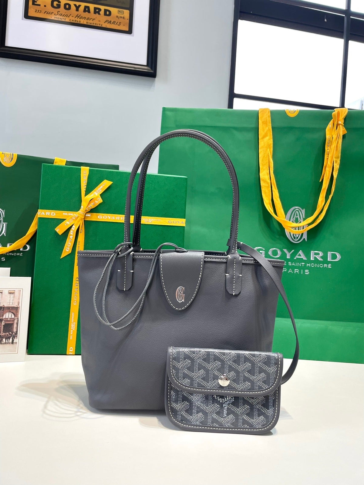 Goyard Anjou Mini in Gray