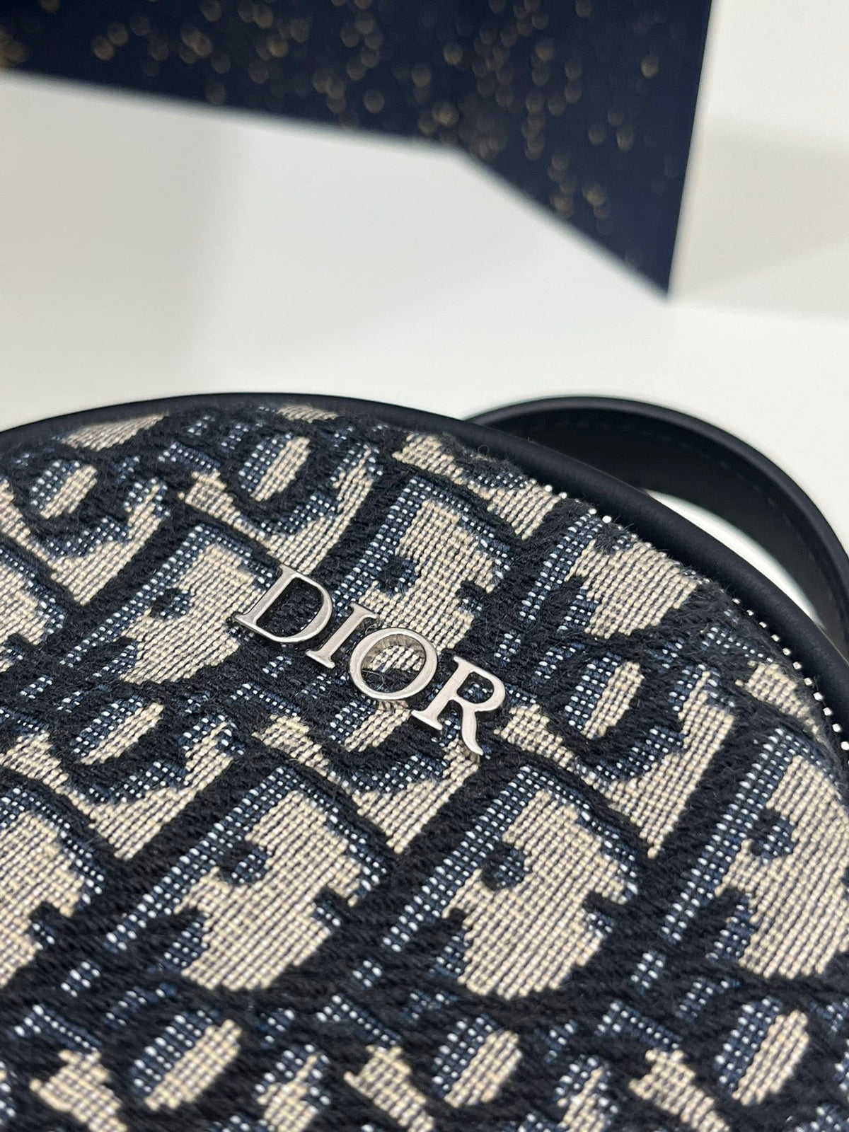 Dior Mini High-End Bag – Oblique Pattern Fabric (24x10x16cm)