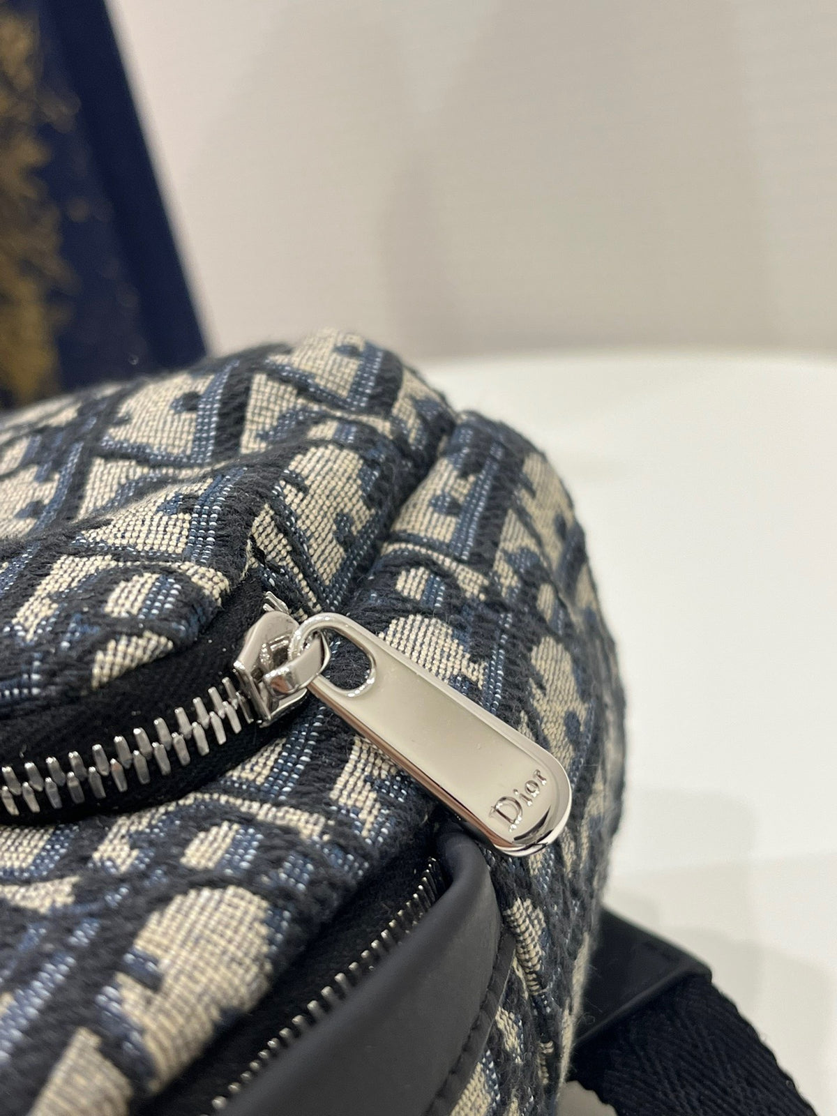 Dior Mini High-End Bag – Oblique Pattern Fabric (24x10x16cm)