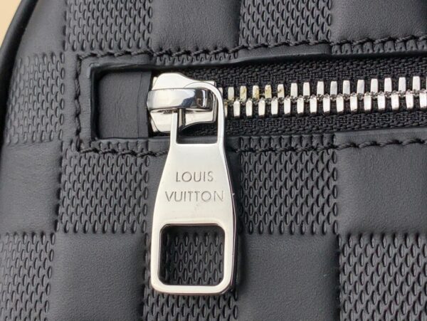 Louis Vuitton LV Clutch Bag Kasai Damier Graphite Black 24cm