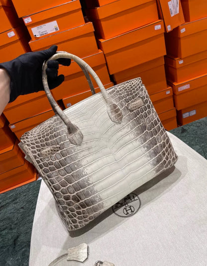 HN 30 Himalaya Albino Genuine Crocodile Leather