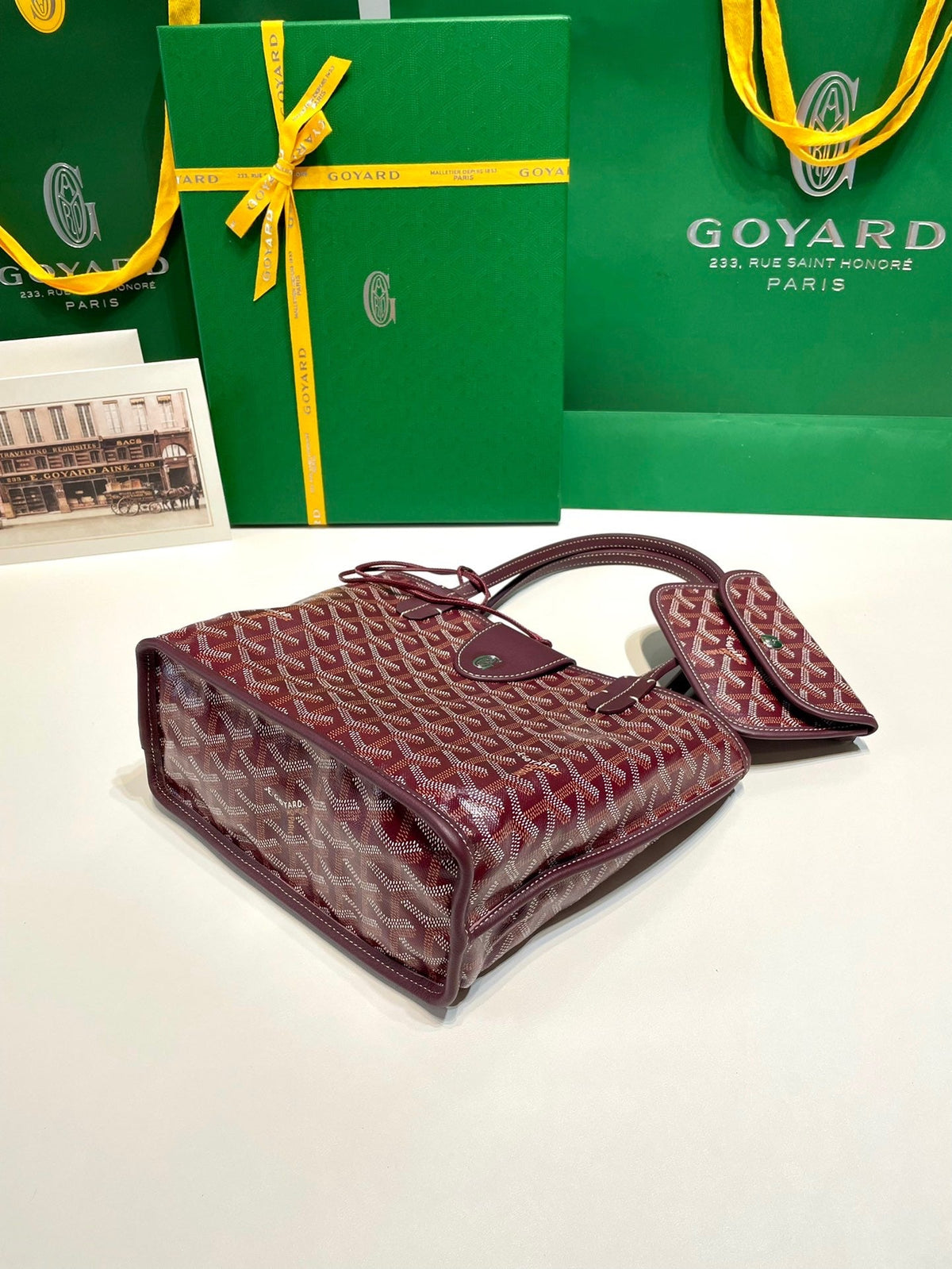 Goyard Anjou Mini in Burgundy