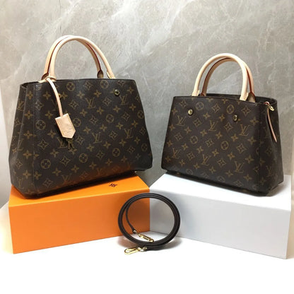 Louis Vuitton Alma BB Damier Canvas Handbag Brown