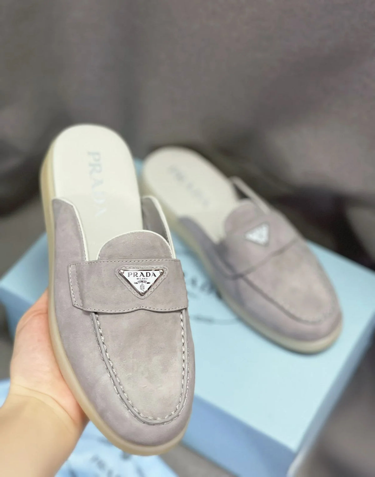Prada Leather Half Shoes