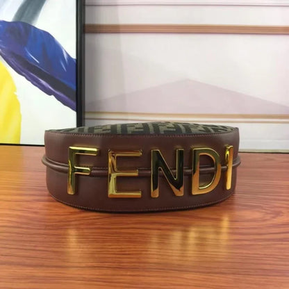 Fendi Crescent Bag Large Letter Decorative Bag Women’s Crossbody Bag