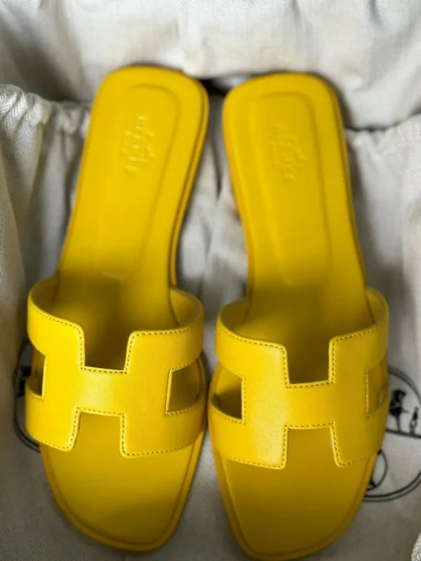 Designer Hermes Oran H Cut Sandals