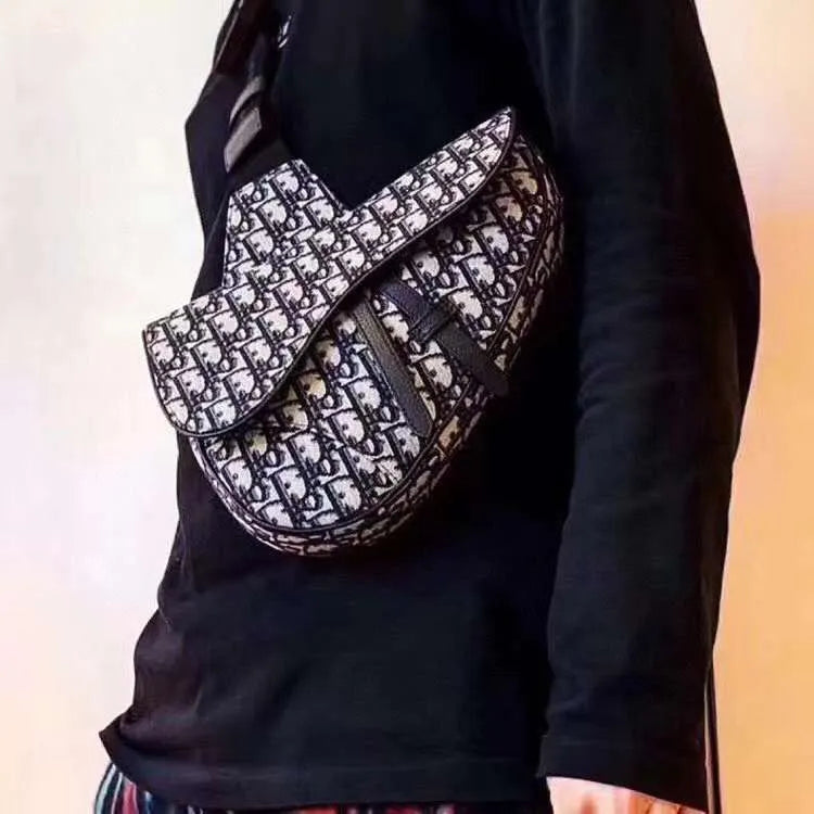 Christian Dior Beige Jute Canvas Embroidered Sadle Woven Bag