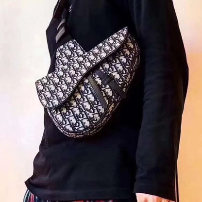 Christian Dior Beige Jute Canvas Embroidered Sadle Woven Bag