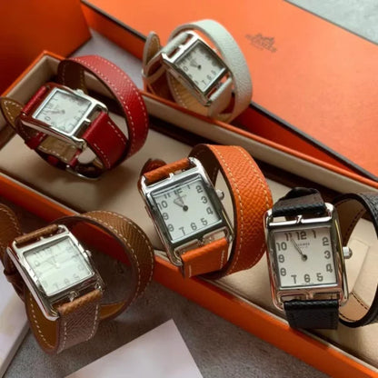 Hermes Heure H Mother-Of-Pearl Diamond Dial Stainless Steel Women’s Watch