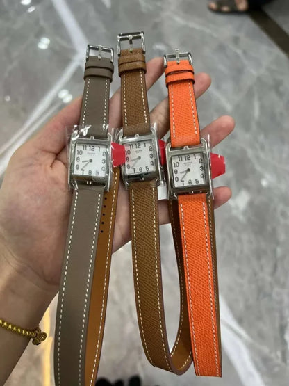 Hermes Heure H Mother-Of-Pearl Diamond Dial Stainless Steel Women’s Watch