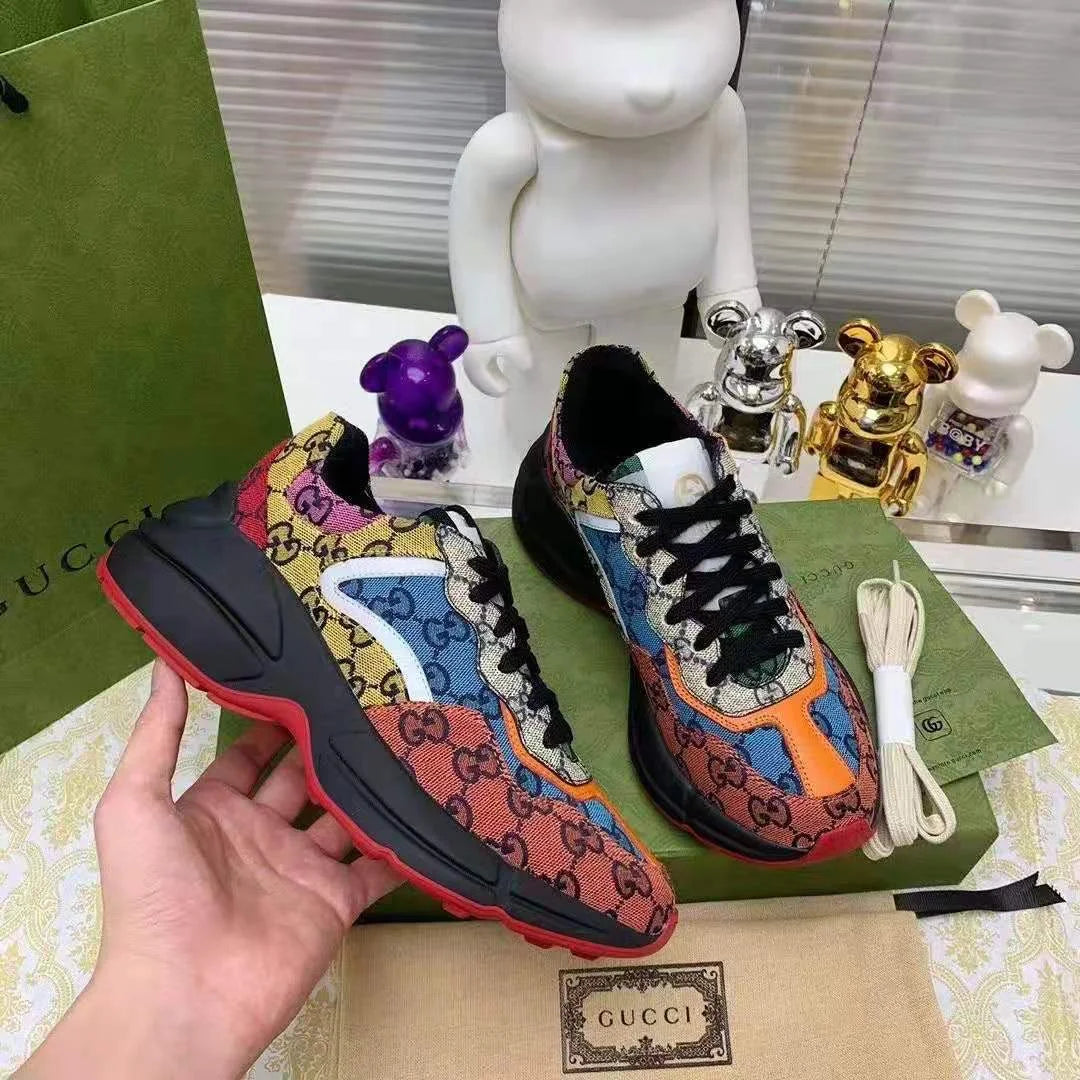 Gucci Men Rhyton Multicolor Sneaker Shoes