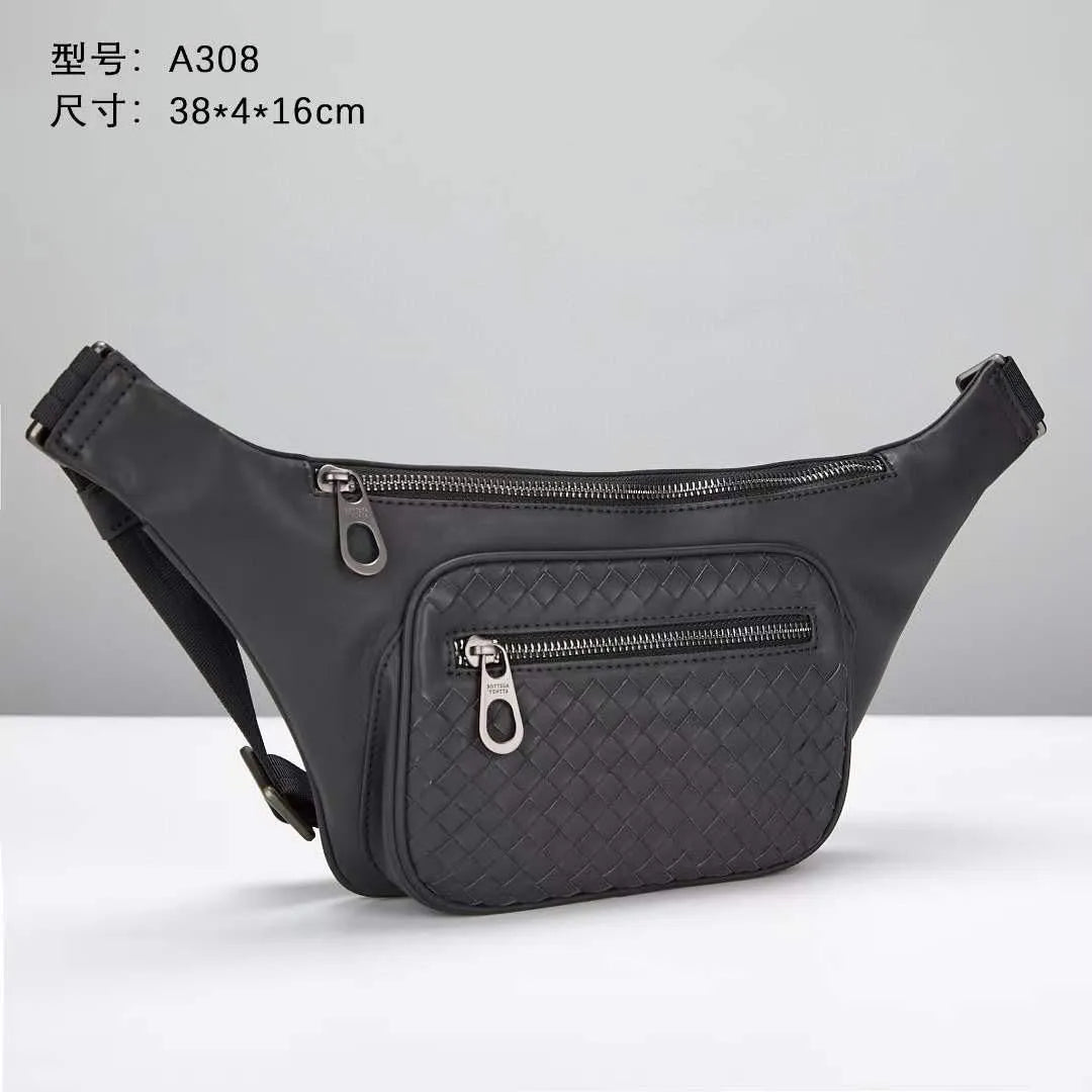 Bottega Veneta Black Intrecciato Belt Bag