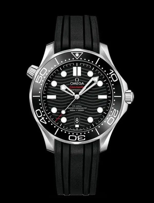Omega Black Yellow Gold And Stainless Steel Seamaster Chronometer Men’s Watch