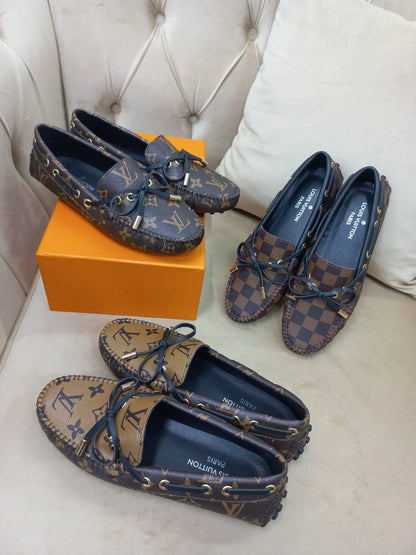 Louis Vuitton Loafers Men’s Flat Leather Shoes