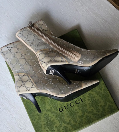 Gucci Women’s GG Mid-Heel Boot