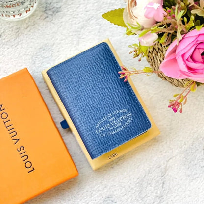 Louis Vuitton Passport Cover Leather Wallet