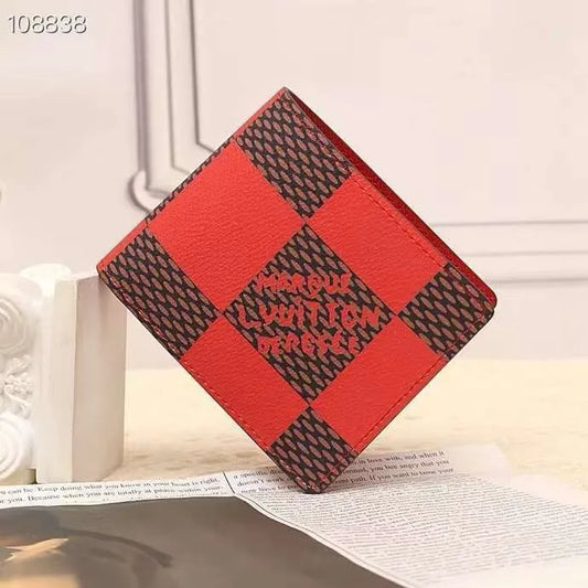 Louis Vuitton Plaid Patterns Canvas Wallet