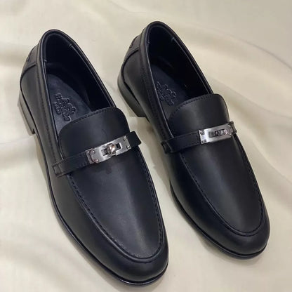 Hermes Mocassin Femme Naturel Epsom Leather Shoes