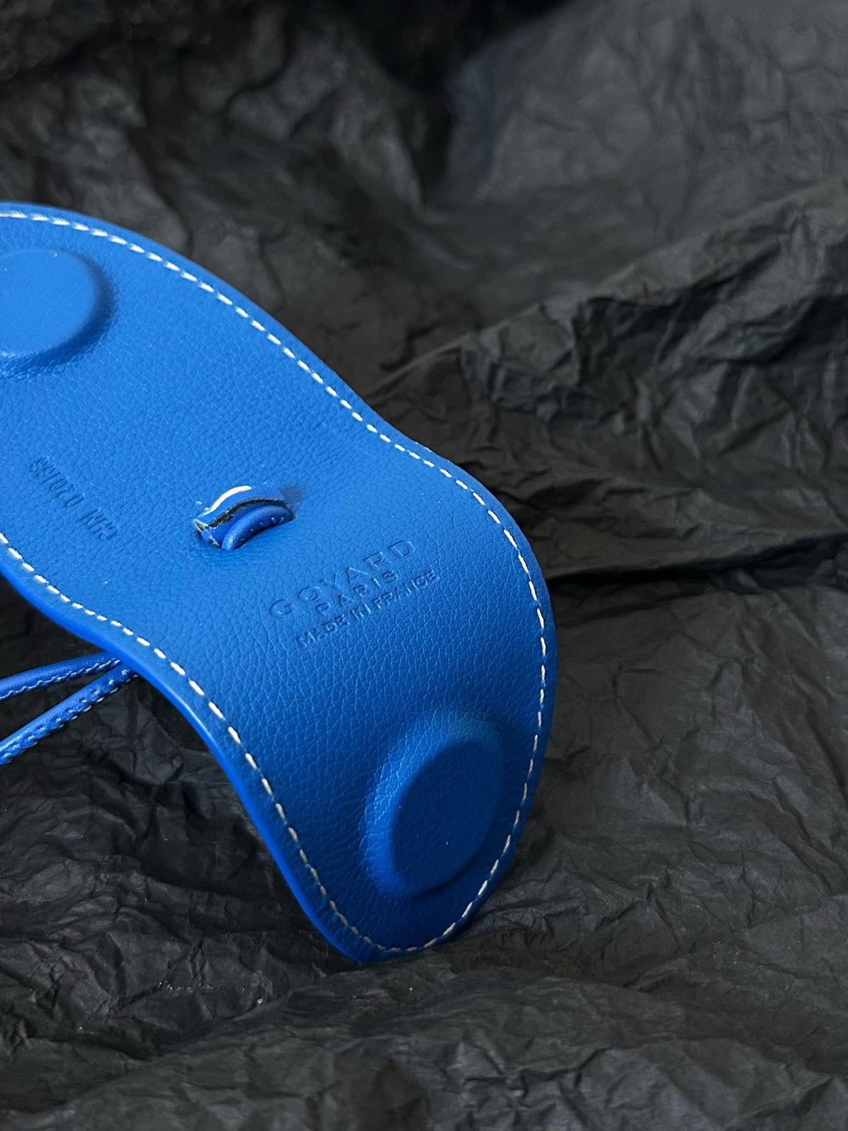 Goyard mini anjou bag blue leather