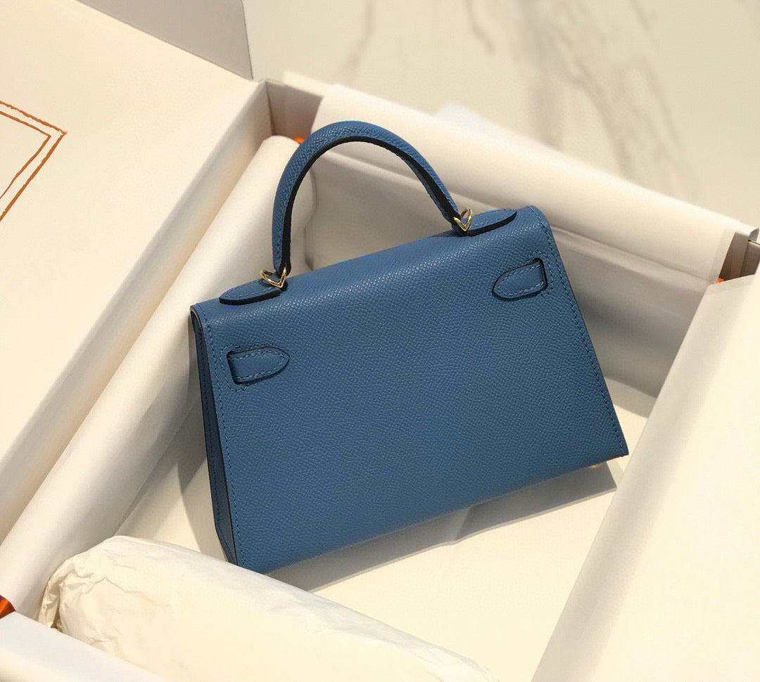 HN MINI 20 BLUE EPSOM GOLD HARDWARE