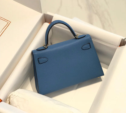 HN MINI 20 BLUE EPSOM GOLD HARDWARE