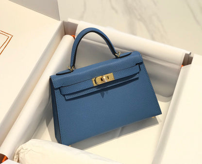 HN MINI 20 BLUE EPSOM GOLD HARDWARE