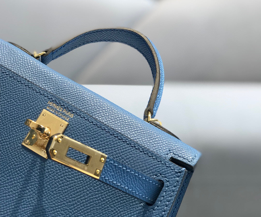 HN MINI 20 BLUE EPSOM GOLD HARDWARE