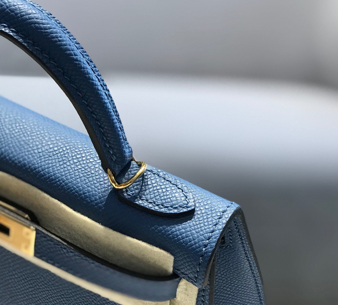 HN MINI 20 BLUE EPSOM GOLD HARDWARE