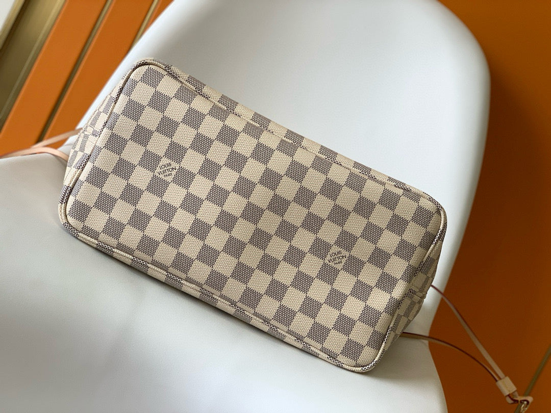 NEVERFULL MM 32 GREY CREAM DAMIER AZUR INSIDE COLOUR 1