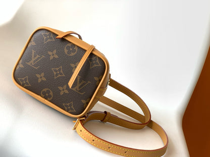 NANO NOÉ 16 IN BROWN MONOGRAM CALFSKIN
