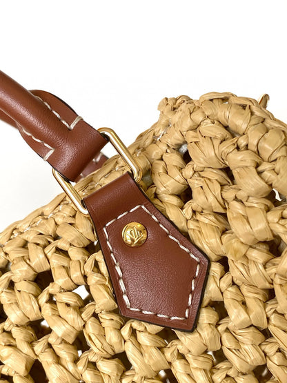 NANO SPEEDY 16 IN RAFFIA GOLD HARDWARE