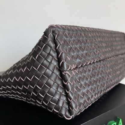 LARGE CABAT 51 IN BROWN LAMBSKIN