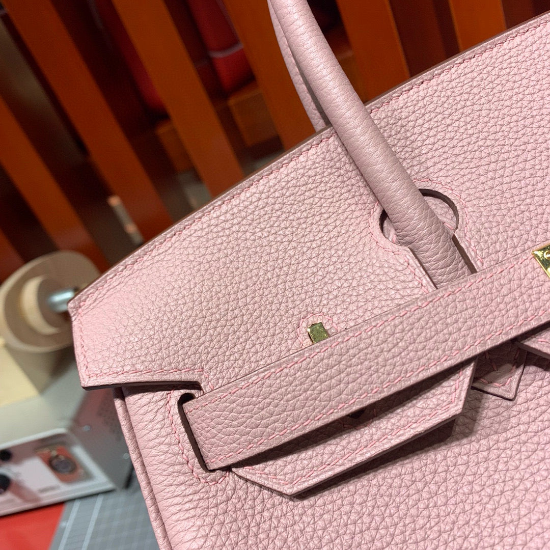 HN 30CM LIGHT PINK TOGO LEATHER GOLD HARDWARE