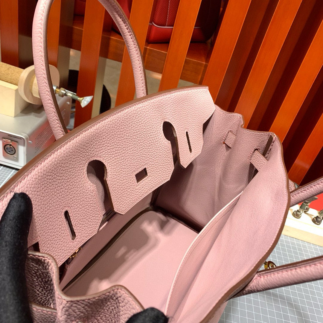 HN 30CM LIGHT PINK TOGO LEATHER GOLD HARDWARE