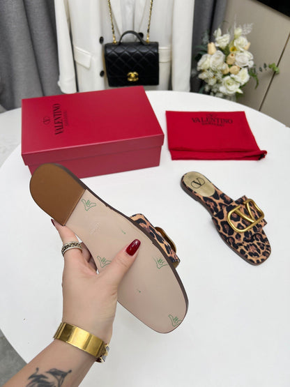 LEOPARD FLAT SLIDE GHW