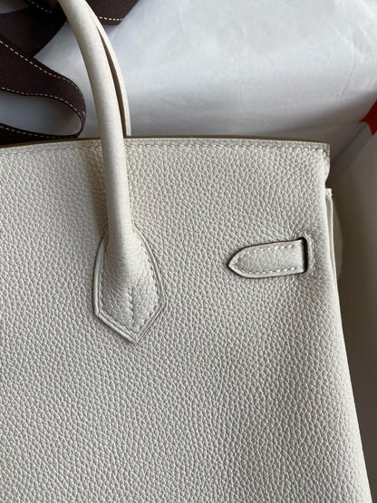HN 25CM CREAM TOGO LEATHER GOLD HARDWARE