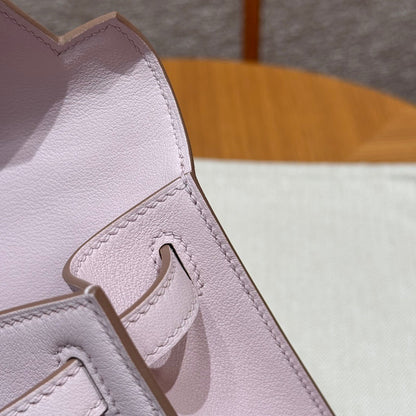 HN POCHETTE 22 IN LIGHT PINK SILVER HARDWARE