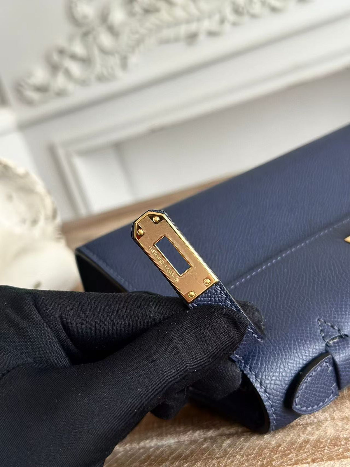HN MINI POCHETTE 22 IN NAVY BLUE