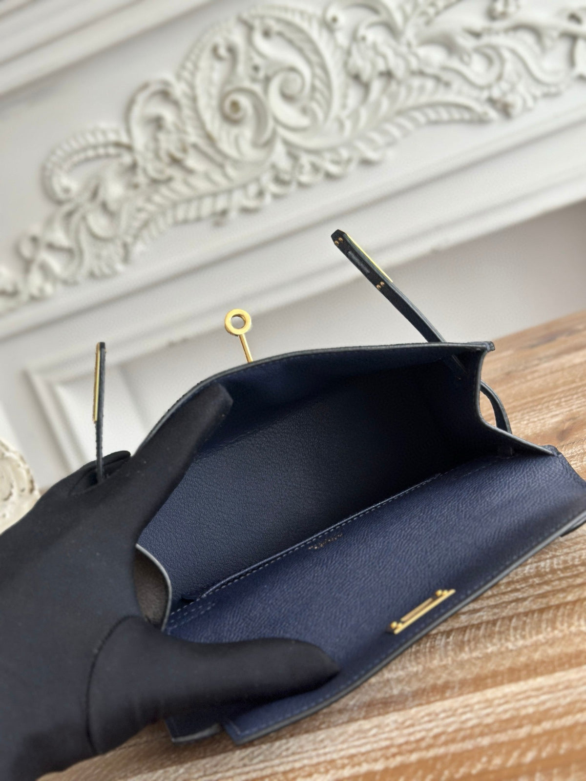 HN MINI POCHETTE 22 IN NAVY BLUE